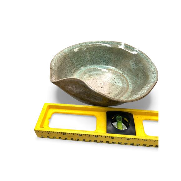 Vintage Artisan Signed handmade ceramic pour bowl Decorative Pottery Glazed - Picture 5 of 5